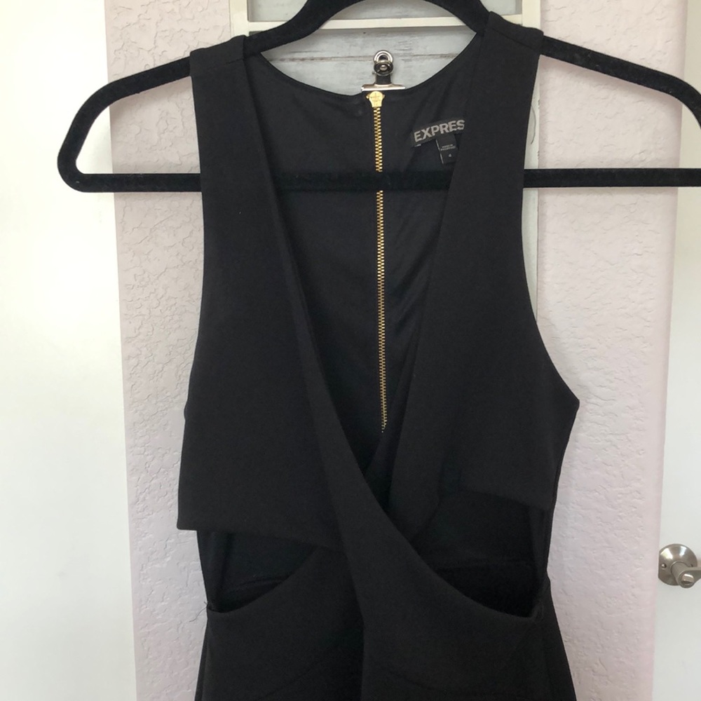 Express Deep-V & Cutout Dress